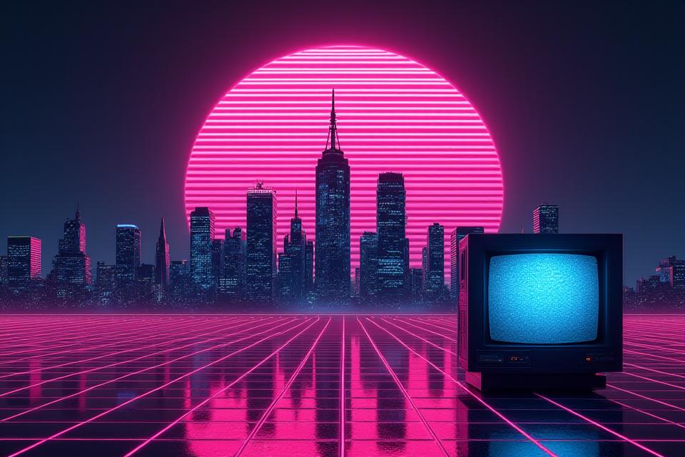Retro-futuristic visual identity and branding examples