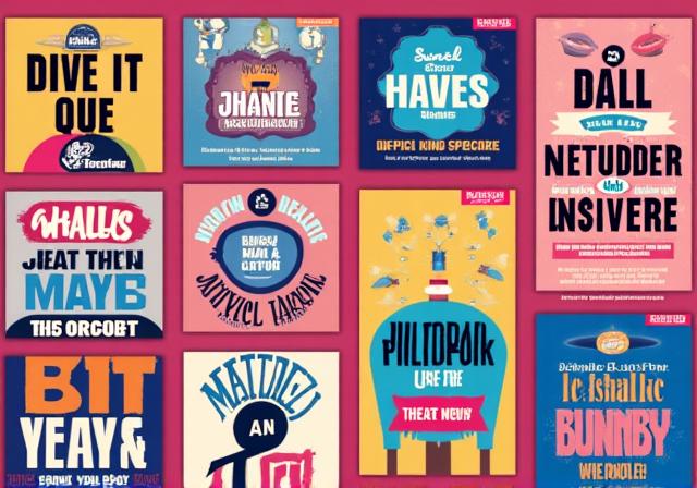 Social media graphics and digital content examples